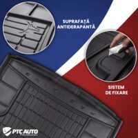 Tavita de portbagaj Renault Clio IV, caroserie Combi, fabricatie 03.2013 – prezent, portbagaj inferior